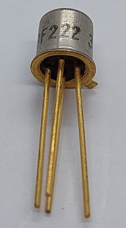 BF222 FAIRCHILD, TRANSISTOR, GOLD LEADS, NPN, SILICON, TO72