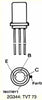 TEXAS 2G344A GERMANIUM TRANSISTOR, GOLD LEADS AS USED IN QUAD FM1 MULTIPLEX