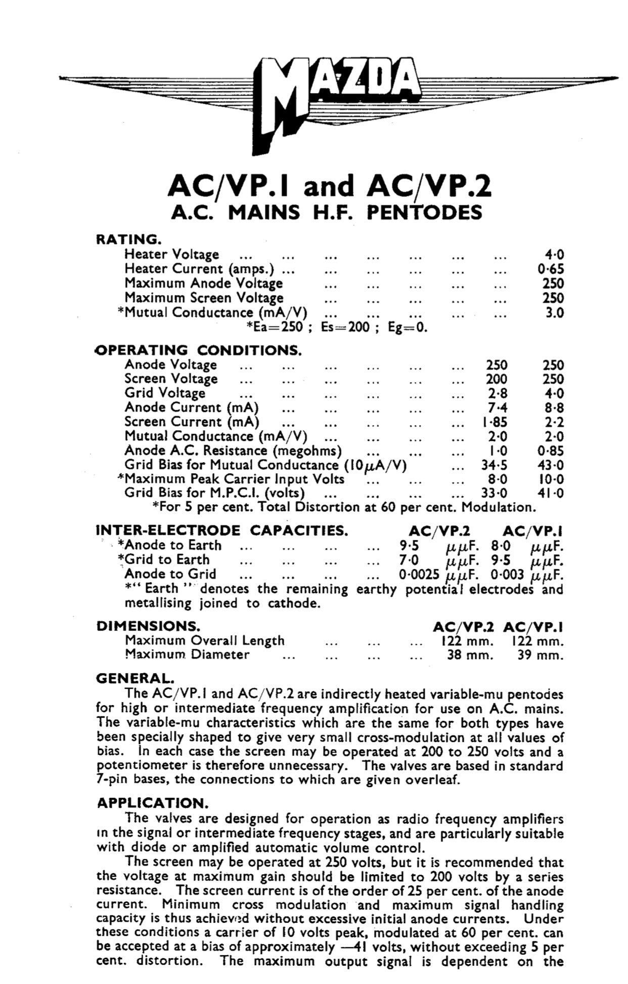VPT4, FERRANTI, NEW BOXED, 9A1, ACV/P1, CV1169, HP4106C, MVSPen, VMP4G, 5 PIN