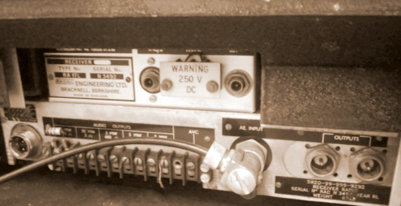 FRONT PANEL PLATE, BLANK, BS19887, RACAL COMMUNICATIONS RECEIVER, RA17, RA117, RA1217, RA1772, RA1792.
